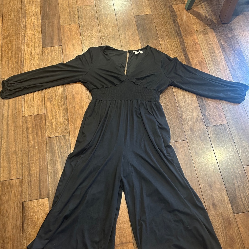 Lightly worn black jumpsuit from Anthropologie